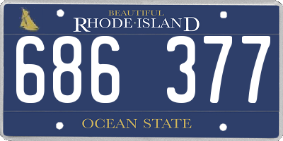 RI license plate 686377