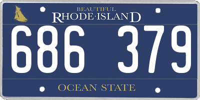 RI license plate 686379