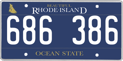RI license plate 686386