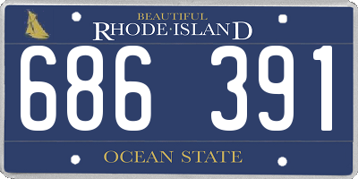RI license plate 686391