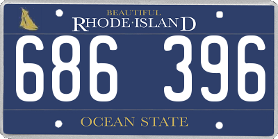 RI license plate 686396