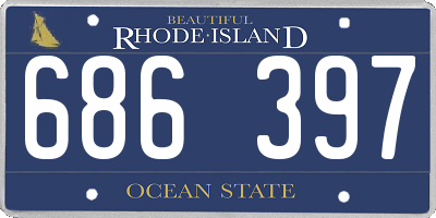 RI license plate 686397