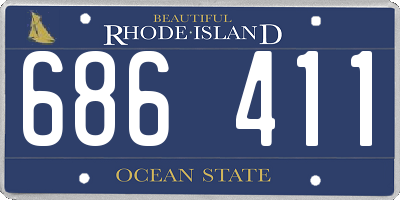 RI license plate 686411