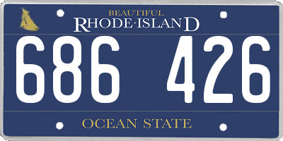 RI license plate 686426