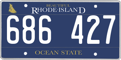 RI license plate 686427