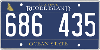 RI license plate 686435