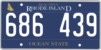 RI license plate 686439
