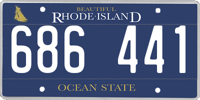 RI license plate 686441