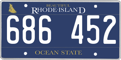 RI license plate 686452