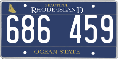 RI license plate 686459