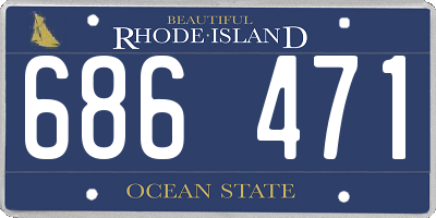 RI license plate 686471
