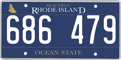 RI license plate 686479