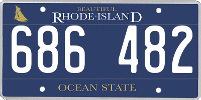 RI license plate 686482