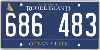 RI license plate 686483