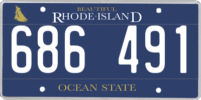 RI license plate 686491