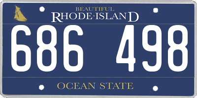 RI license plate 686498