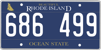 RI license plate 686499