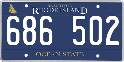 RI license plate 686502