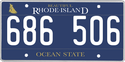 RI license plate 686506