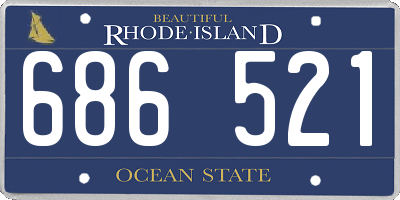 RI license plate 686521