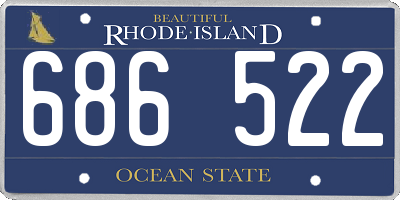RI license plate 686522
