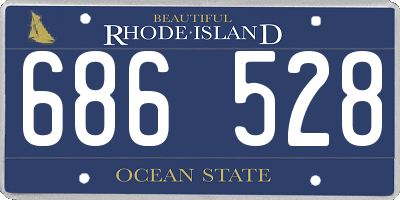RI license plate 686528