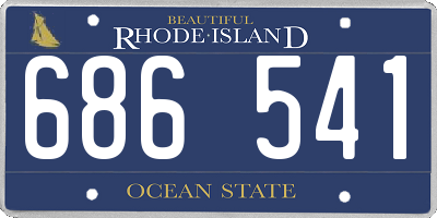 RI license plate 686541