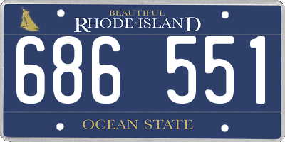 RI license plate 686551