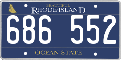 RI license plate 686552