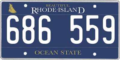 RI license plate 686559