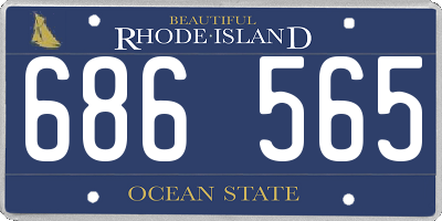 RI license plate 686565