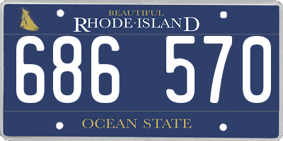 RI license plate 686570