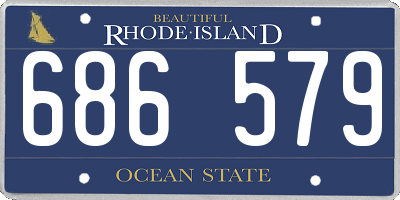 RI license plate 686579
