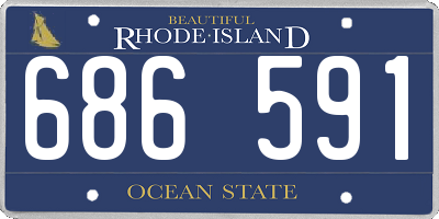 RI license plate 686591