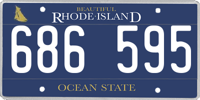 RI license plate 686595