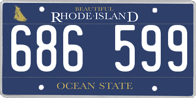 RI license plate 686599