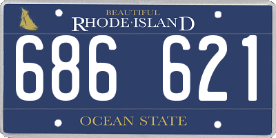 RI license plate 686621