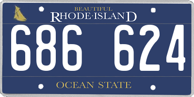 RI license plate 686624