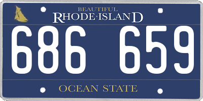 RI license plate 686659