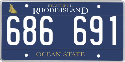 RI license plate 686691