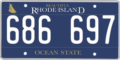 RI license plate 686697