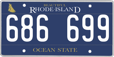RI license plate 686699