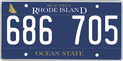 RI license plate 686705