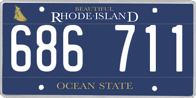 RI license plate 686711