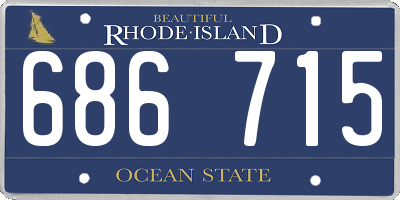 RI license plate 686715