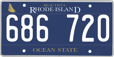RI license plate 686720