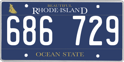 RI license plate 686729
