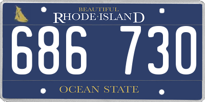 RI license plate 686730