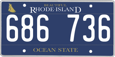 RI license plate 686736