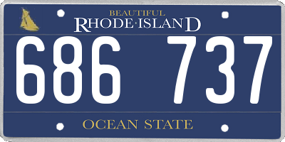 RI license plate 686737